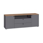 Тумба под ТВ 16.47 Остин Серый Графит, Дуб Золотой