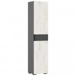 Пенал Роджина (400), Дуб крафт белый, Графит