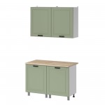 МК Аленушка 1,2м Астра Фисташка,скоба черный,сонома