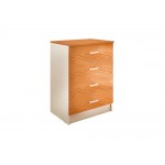 Юниор-2 Комод (Ваниль, белый)