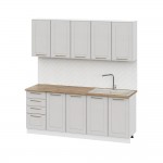 Кухня Милена 2,0м, Белый