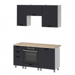 МК Аленушка 1,6м в.7 Лотос Сталь,скоба антрацит,сонома