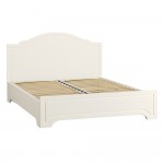 Кровать с ортопедическим основанием и опорами Ливерпуль 13.27.01, Белый, Ясень ваниль