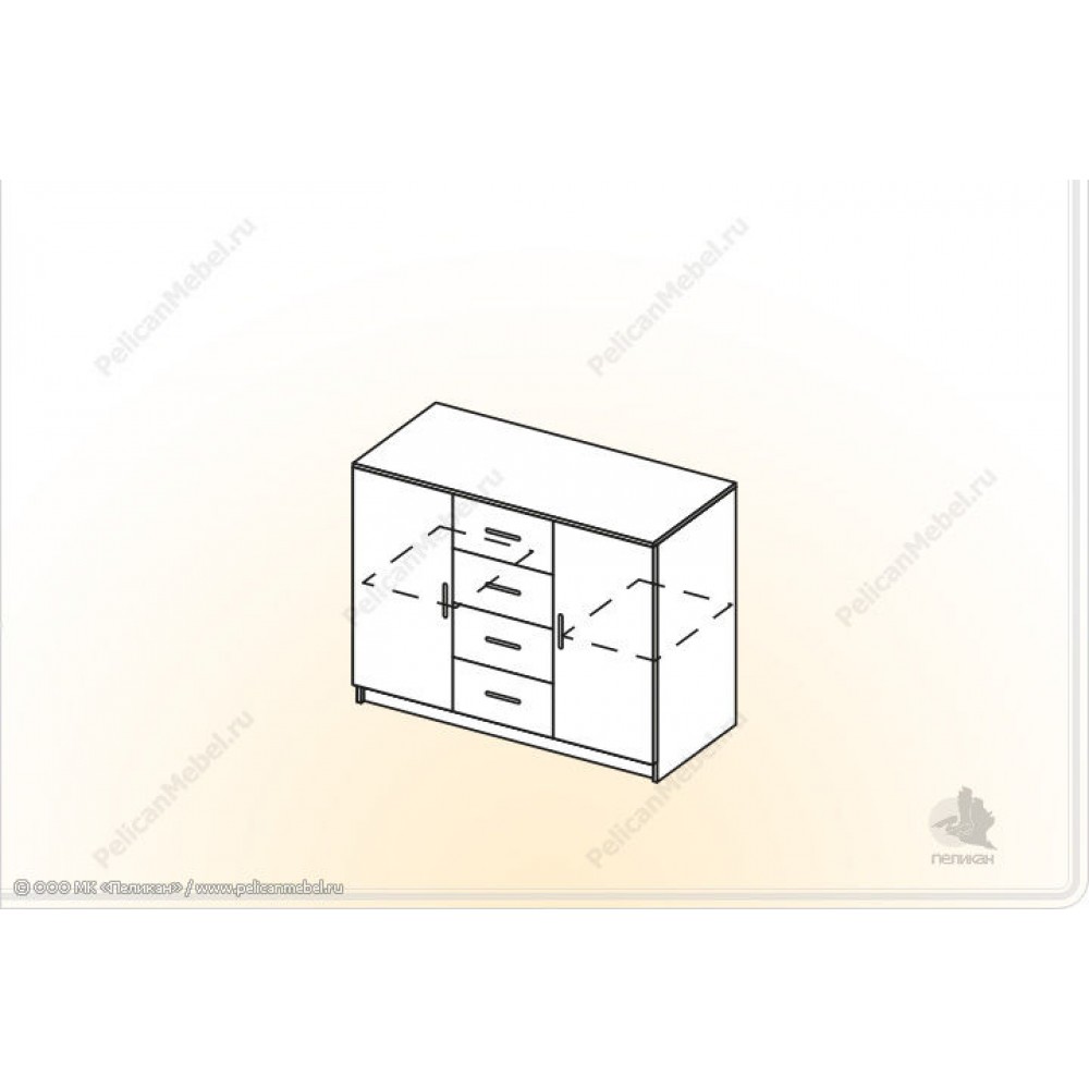 Комод Лозанна КМ-0.8