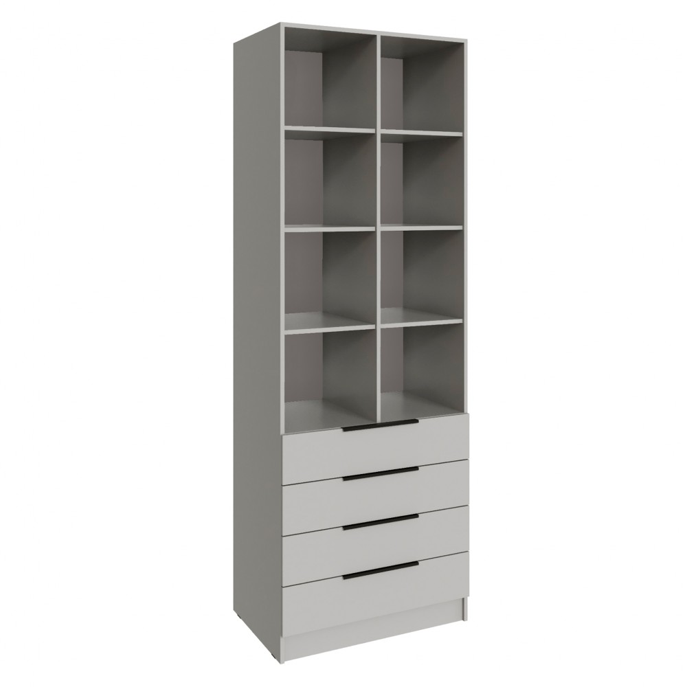 Стеллаж Мадрид (0,8) с 4 ящ. кашемир