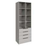 Стеллаж Мадрид (0,8) с 4 ящ. кашемир