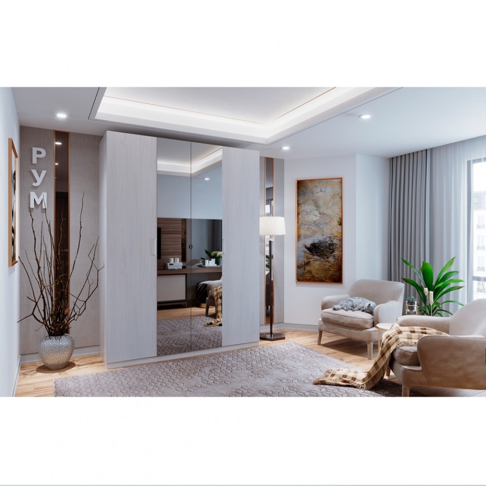 Гардеробная Рум. Комплект 4.2, ясень анкор светлый