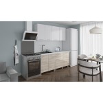 Кухня Танго 1.8м.,Белый;Дуб Шале