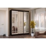 Шкаф-купе Маэстро, Дуб беленый, венге