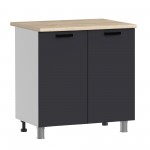 МК Аленушка Н 800 Лаванда Сталь, скоба черный (со столешницей)