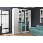 Шкаф Мадрид (2,0) с зеркалом белый