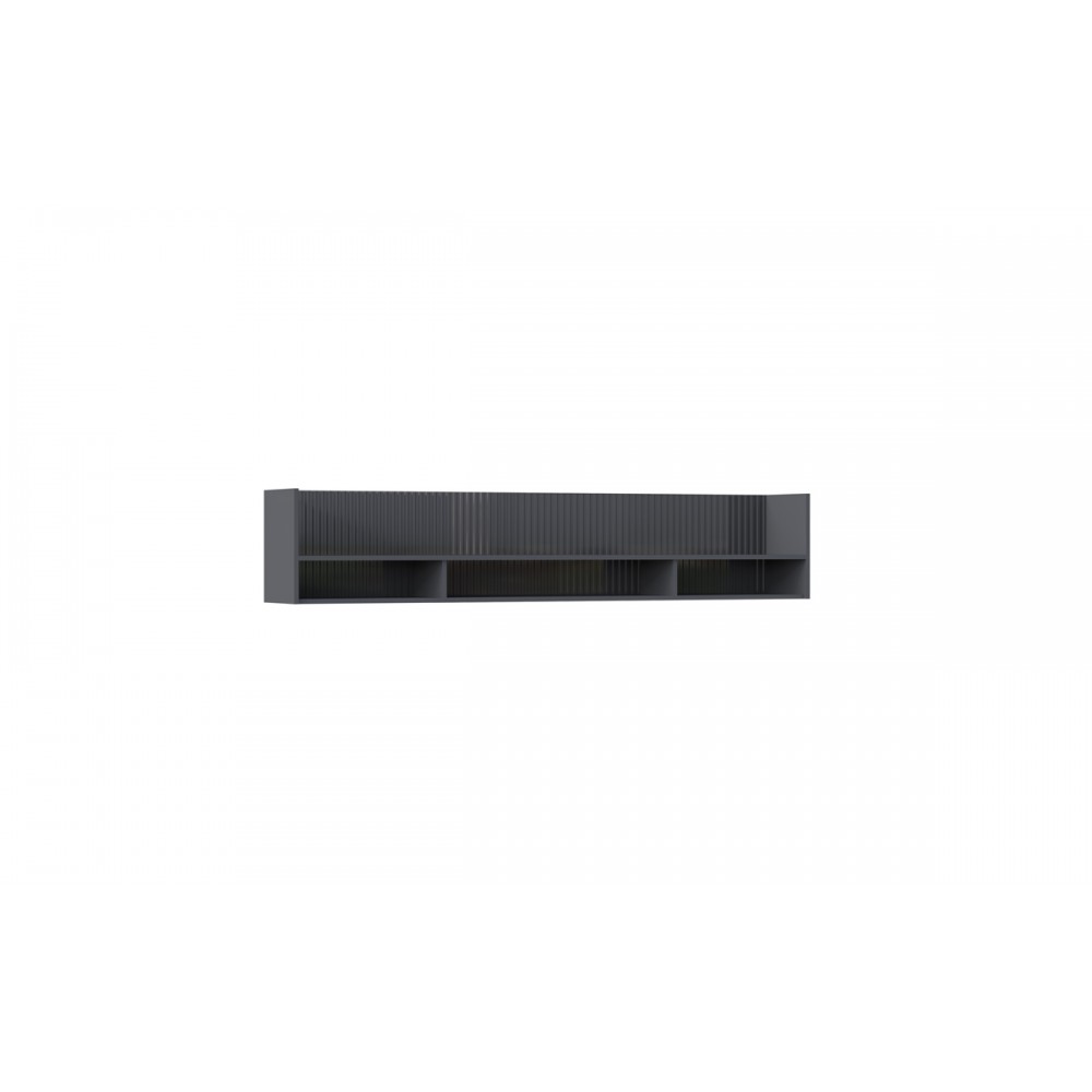 Полка Оливия, Графит, Графит глянец