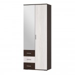 Шкаф двухдверный Белла, венге/ясень белый