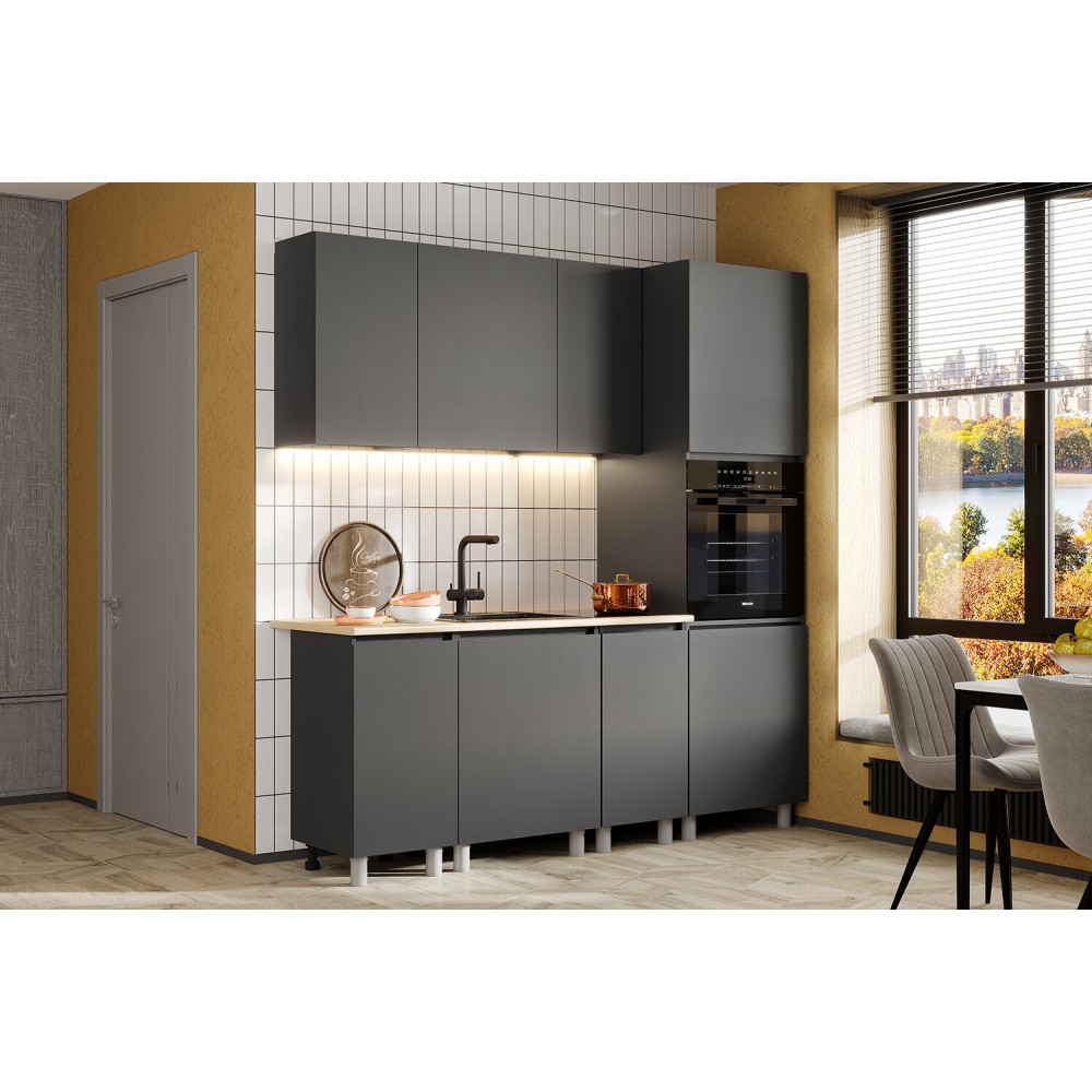 Модульная кухня Денвер 2,0 м, Графит