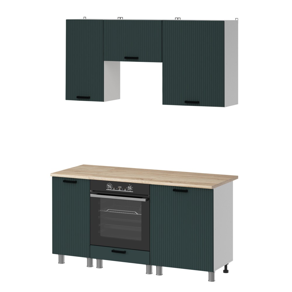 МК Аленушка 1,6м в.5 Лотос Изумруд,скоба антрацит,сонома