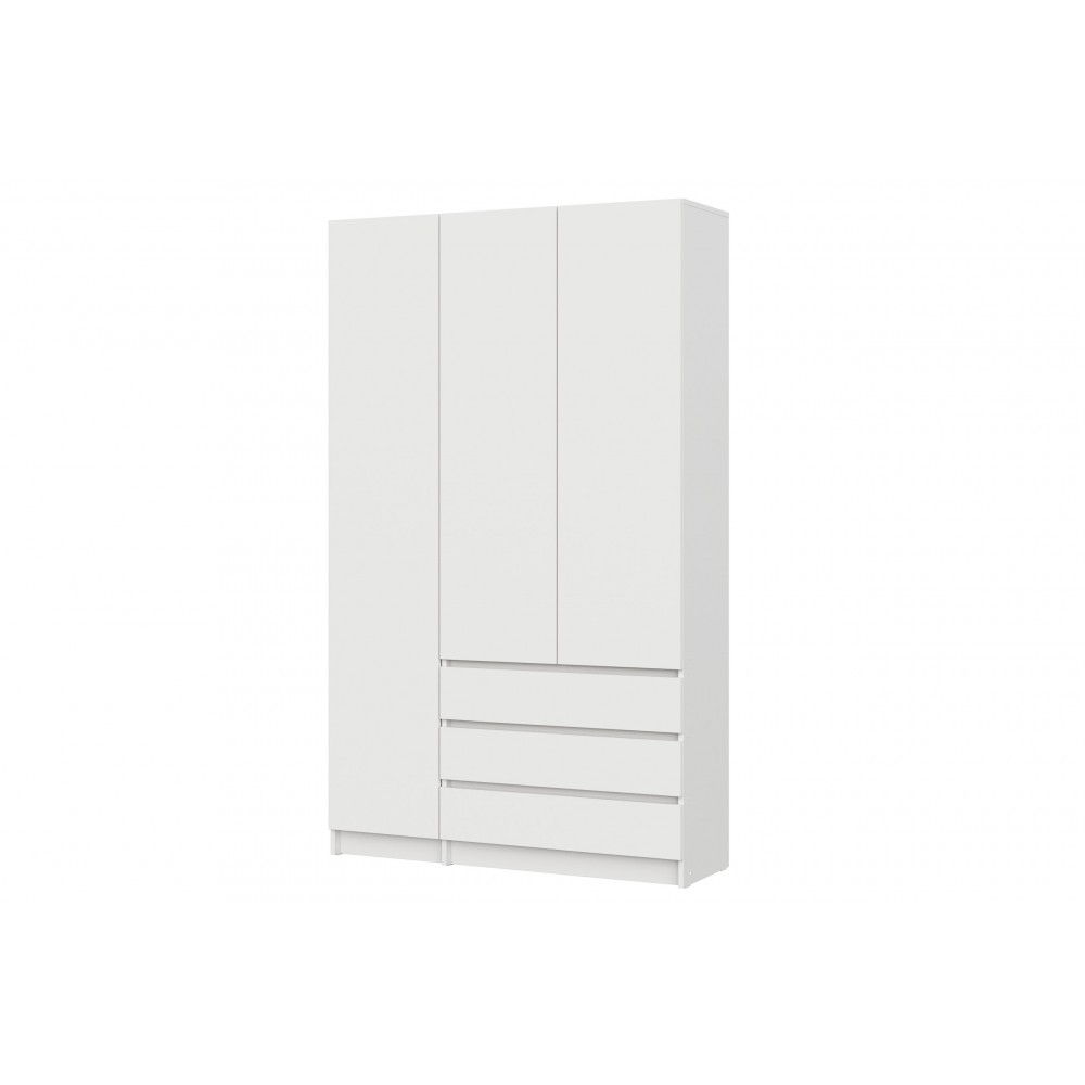 Шкаф трехстворчатый Бали, Белый