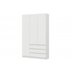 Шкаф трехстворчатый Бали, Белый