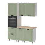 МК Аленушка 1,6м ПД Астра Фисташка,скоба черный,сонома