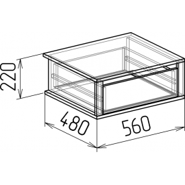 МЕГАПОЛИС №32 Ящик 1Я (в шкаф комби)