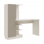 Компьютерный стол Юниор-4, Шарли Мокко, Дуб Крафт Белый