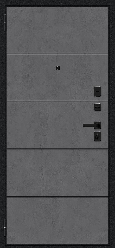 Граффити-1 Инсайд/SBlack Букле черное/Slate Art — вторая сторона